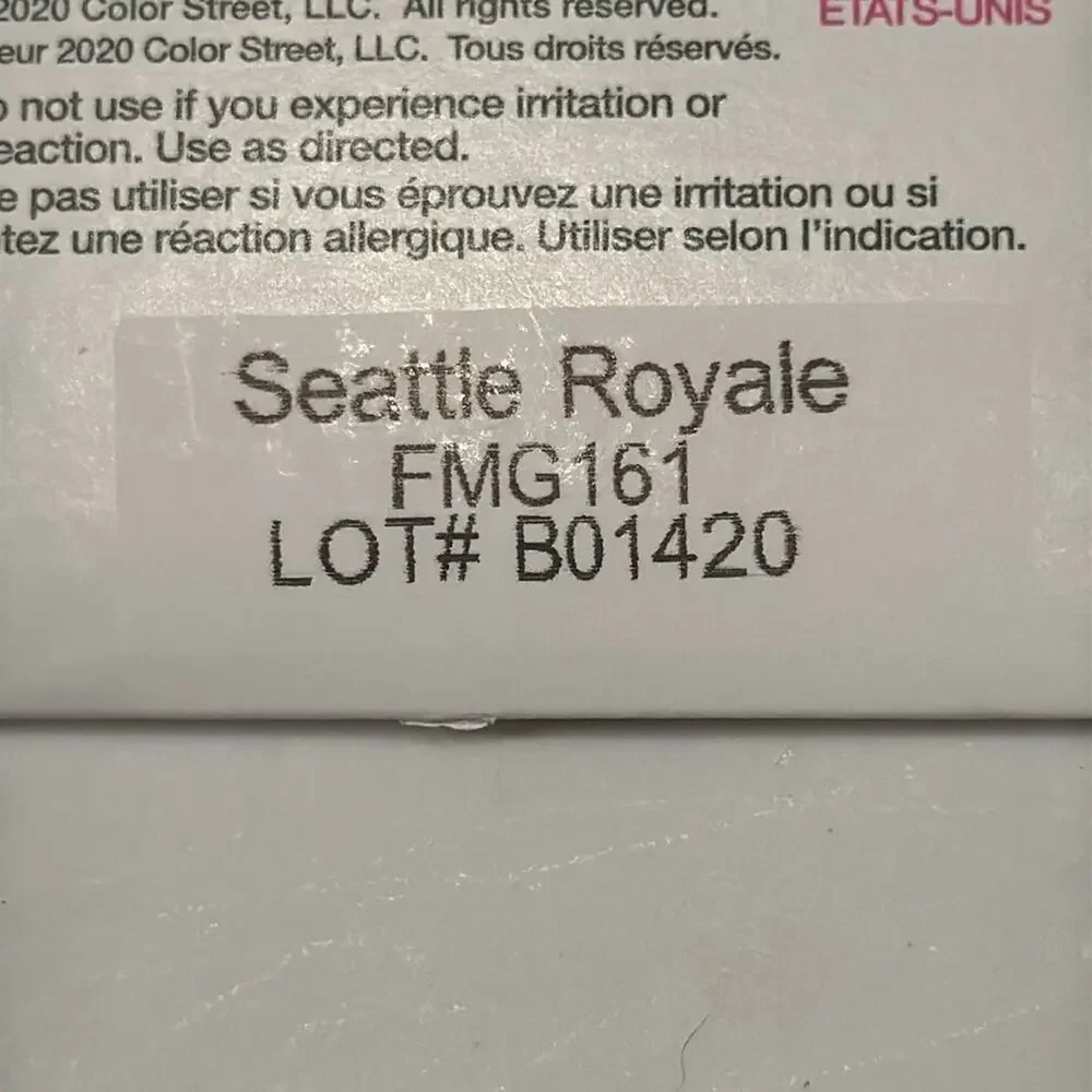 NWT Color Street "Seattle Royale" Gold Copper Glitter Nail Strips - Picture 4 of 4